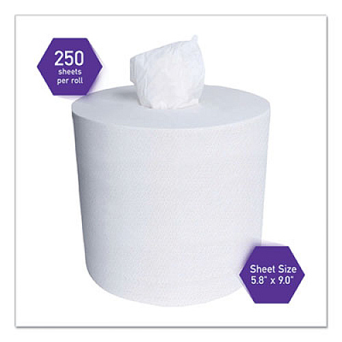 WypAll Power Clean Wipers for Disinfectants, Sanitizers and Solvents WetTask Customizable Wet Wiping System 250/Roll, 6 Roll/Carton (53850)