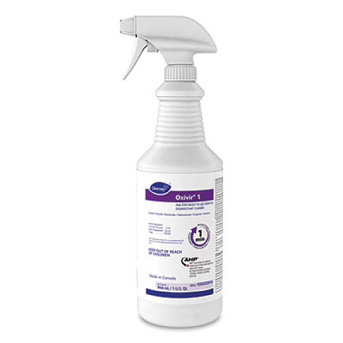 Diversey Oxivir 1 RTU Disinfectant Cleaner, 32 oz Spray Bottle, 12/Carton (100850916)