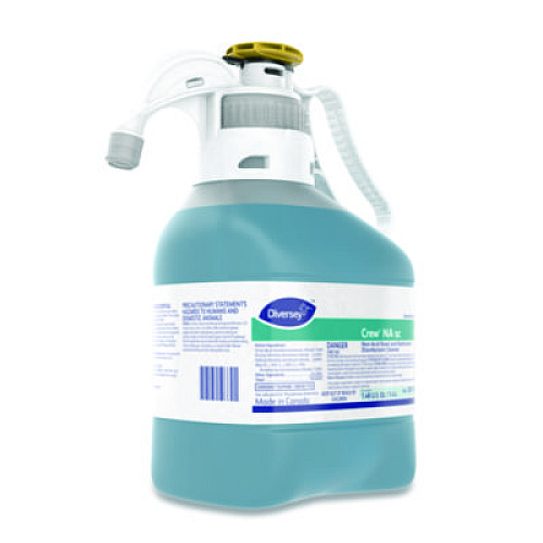 Diversey Crew Super-Concentrated Non-Acid Bowl and Bathroom Disinfectant Cleaner, Floral Scent, 1.4 L SmartDose, 2/Carton (5019237)