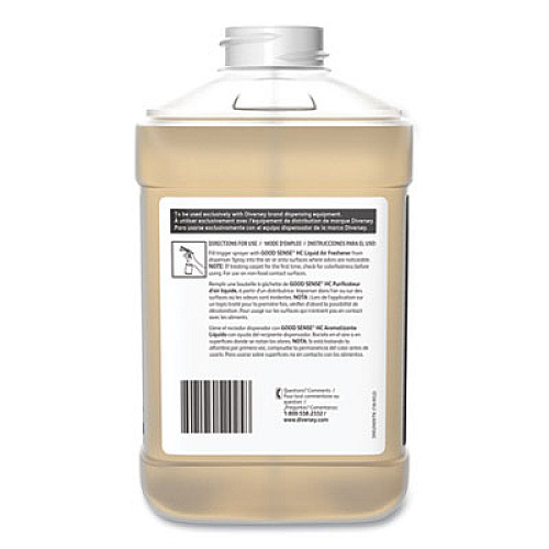 Diversey GOOD SENSE HC LIQUID AIR FRESHENER, GREEN APPLE, 2,500 ML BOTTLE, 2/CARTON (910265)