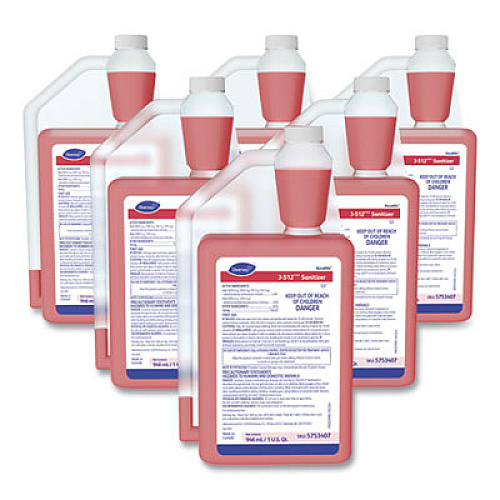 Diversey J-512TM/MC Santizer, 32 oz AccuMix Bottle, 6/Carton (5753407)