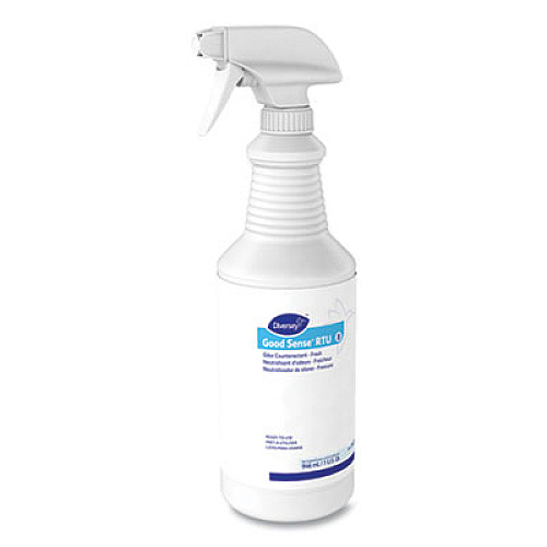 Diversey Good Sense RTU Liquid Odor Counteractant, Fresh Scent, 32 oz Spray Bottle (04437)