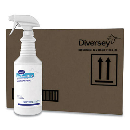 Diversey Good Sense RTU Liquid Odor Counteractant, Fresh Scent, 32 oz Spray Bottle (04437)