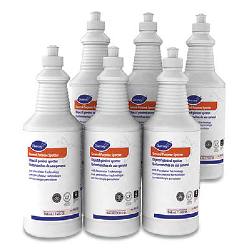 Diversey General Purpose Spotter, Floral Scent, Liquid, 1 qt Squeeze Bottle, 6/Carton (101109763)
