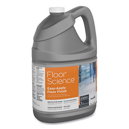 Diversey Floor Science Easy Apply Floor Finish, Ammonia Scent, 1 gal Container, 4/Carton (CBD540397)