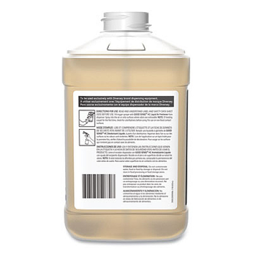 Diversey Good Sense Liquid Odor Counteractant, Clean and Fresh, 84.5 oz, 2/Carton (101109734)