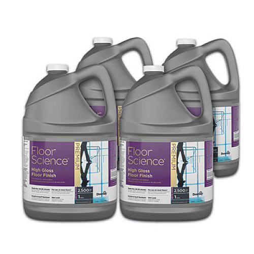 Diversey Floor Science Premium High Gloss Floor Finish, Clear Scent, 1 gal Container,4/CT (CBD540410)