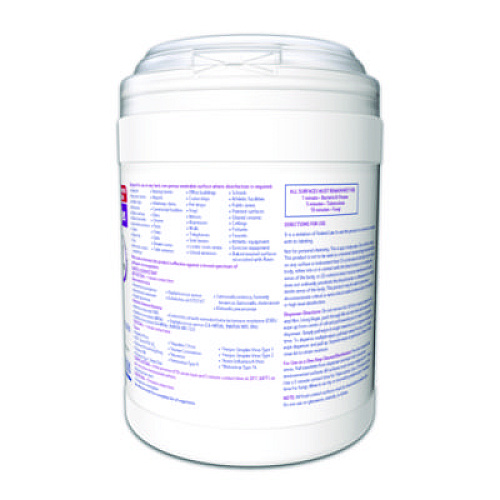 Diversey Oxivir TB Disinfectant Wipes, 7 x 6, White, 160/Canister, 12 Canisters/Carton (4599516)