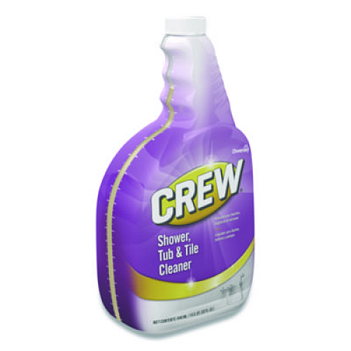 Diversey Crew Shower, Tub and Tile Cleaner, Liquid, 32 oz, 4/Carton (CBD540281)