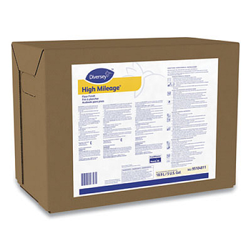 Diversey HIGH MILEAGE UHS FLOOR FINISH, LIGHT SCENT, LIQUID, 5 GAL BOX (915400)