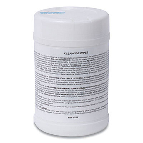Wexford Labs CleanCide Disinfecting Wipes, Fresh Scent, 6.5 x 6, 160/Canister, 12 Canisters/Carton (3130C160CT)