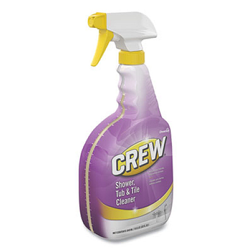 Diversey CREW SHOWER TUB AND TILE CLEANER, FRESH SCENT, 32 OZ SPRAY BOTTLE, 8/CARTON (CBD539650)