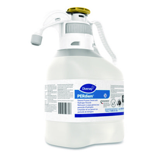 Diversey PERdiem Concentrated General Cleaner with Hydrogen Peroxide, Fragrance-Free, 1.4 L SmartDose, 2/Carton (95019481)