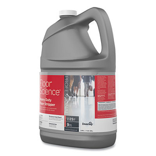 Diversey Floor Science Heavy Duty Floor Stripper, Liquid, 1 gal Bottle, 4/Carton (CBD540434)