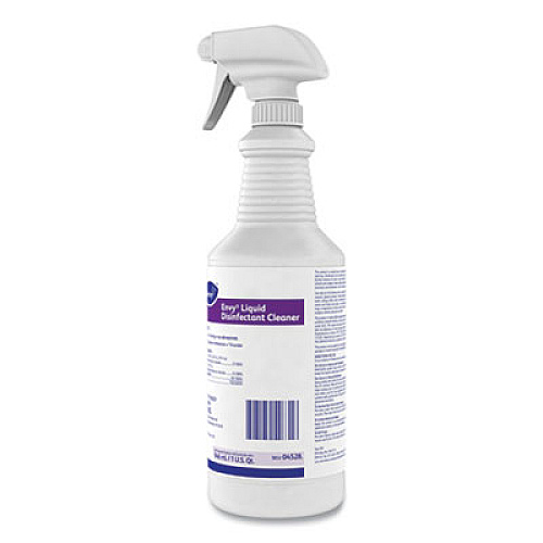 Diversey Envy Liquid Disinfectant Cleaner, Lavender, 32 oz Spray Bottle, 12/Carton (04528)
