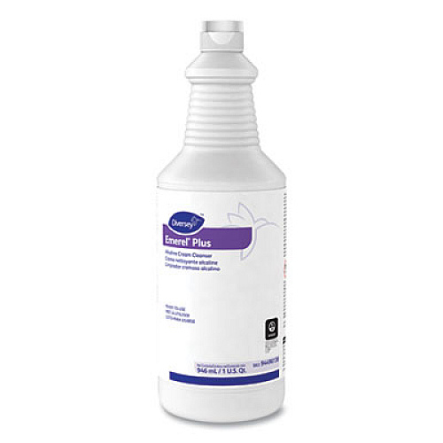 Diversey Emerel Plus Cream Cleanser, Odorless, 32 oz Squeeze Bottle, 12/Carton (94496138)
