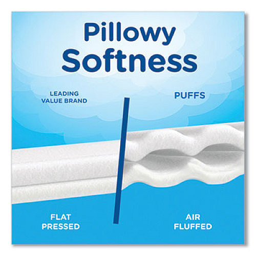 Puffs Plus Lotion Facial Tissue, 2-Ply, White, 124 Sheets/Box, 3 Box/Pack (39363PK)