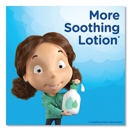 Puffs Plus Lotion Facial Tissue, 2-Ply, White, 124 Sheets/Box, 3 Box/Pack (39363PK)