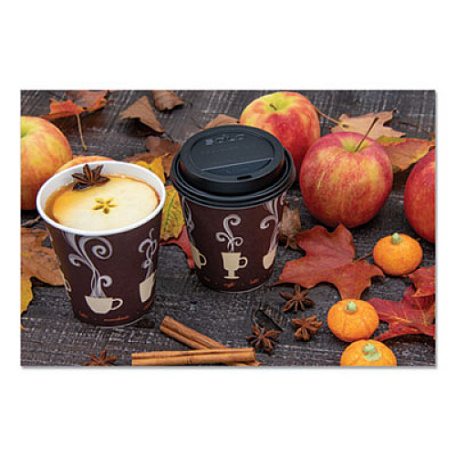 SOLO Thermoguard Insulated Paper Hot Cups, 12 oz, Steam Print Design, 600/Carton (DWTG12STCT)