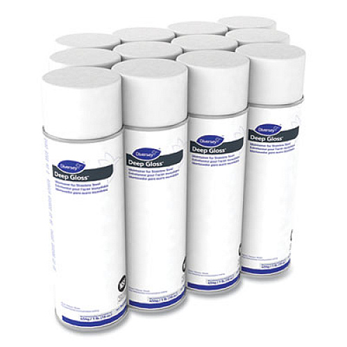 Diversey Deep Gloss Stainless Steel Maintainer, 16 oz Aerosol Spray, 12/Carton (94970590)