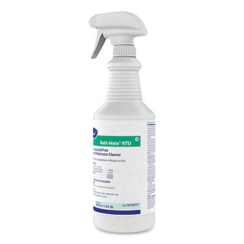 Diversey Bath Mate Acid-Free RTU Disinfectant/Cleaner, Fresh, 32 oz Spray Bottle, 12/Carton (5516217)