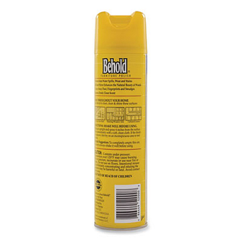 Diversey Behold Furniture Polish, Lemon, 12.5 oz Aerosol Spray (CB520009EA)