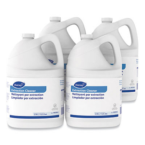 Diversey Carpet Extraction Cleaner, Liquid, Fruity Floral Scent, 1 gal, 4/Carton (903844)