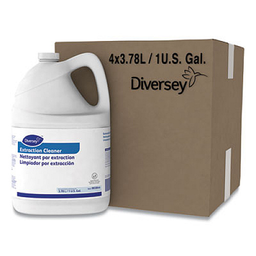 Diversey Carpet Extraction Cleaner, Liquid, Fruity Floral Scent, 1 gal, 4/Carton (903844)