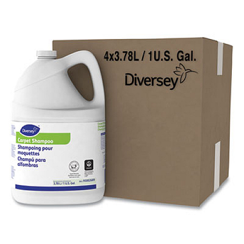 Diversey Carpet Shampoo, Floral, 1gal Bottle, 4/Carton (95002689)