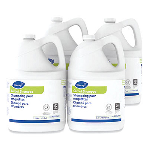 Diversey Carpet Shampoo, Floral, 1gal Bottle, 4/Carton (95002689)