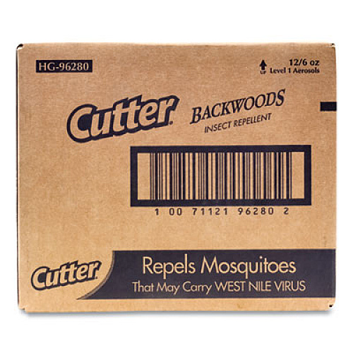 Diversey Cutter Backwoods Insect Repellent Spray, 6 Oz Aerosol, 12/Ct (CB962802)