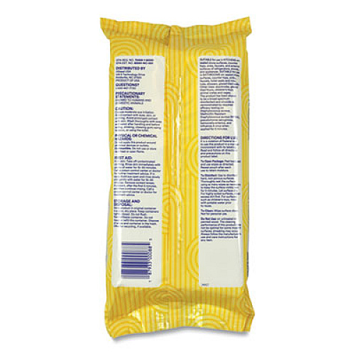 Cleanitize Disinfectant Surface Wipes, 7 x 7, Citrus Fruit Scent, White, 72/Pack, 12 Packs/Carton (CLEAN72)