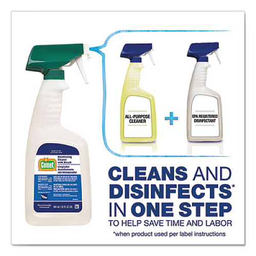 Comet Disinfecting Cleaner with Bleach, 32 oz, Plastic Spray Bottle, Fresh Scent (75350EA)