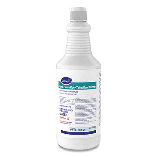 Diversey Crew Heavy Duty Toilet Bowl Cleaner, Minty, 32 oz Squeeze Bottle, 12/Carton (04560)