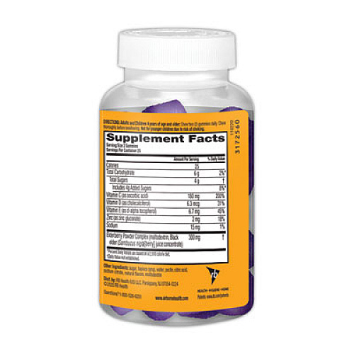 Airborne Immune Support Gummies with Elderberry, 50/Bottle (90403)