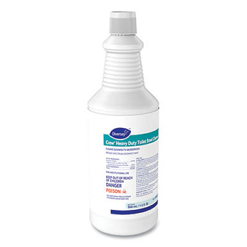 Diversey Crew Heavy Duty Toilet Bowl Cleaner, Minty, 32 oz Squeeze Bottle, 12/Carton (04560)