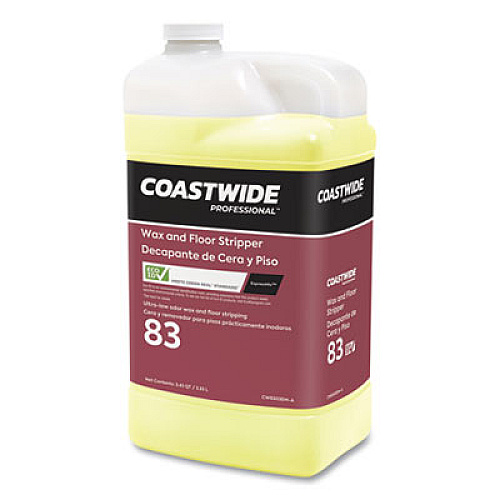 Coastwide Professional Wax and Floor Stripper for ExpressMix System, Ultra-Low Odor Soap Scent, 3.25 L Bottle, 2/Carton (24323032)