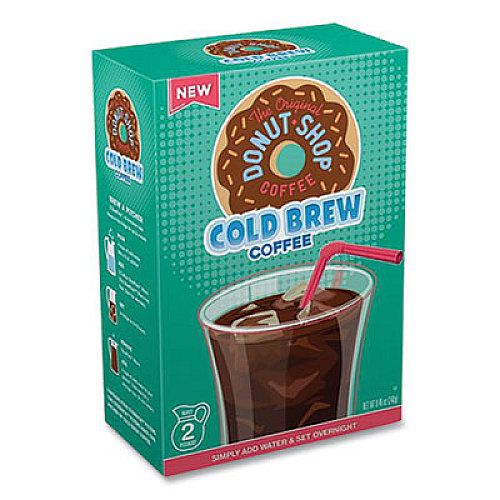 The Original Donut Shop Cold Brew Coffee SteePack Filters, Medium Roast, 4.23 oz SteePack, 2/Pack (202172)