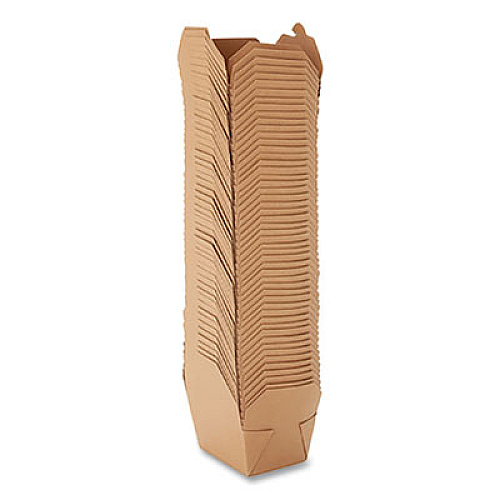 Dixie 24451832 Reclosable One-Piece Natural-Paperboard Take-Out Box