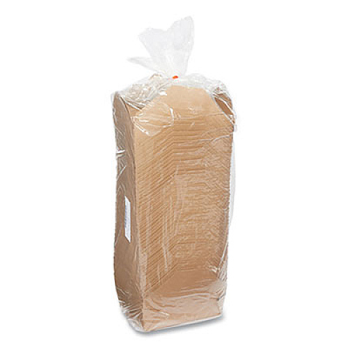 Dixie 24451843 Reclosable One-Piece Natural-Paperboard Take-Out Box
