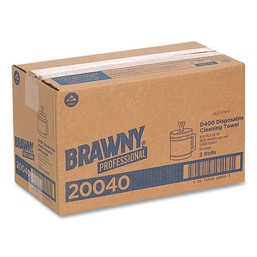 Brawny 698144 Professional D400 Disposable Cleaning Towel System