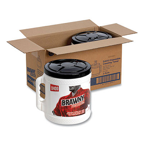 Brawny 698144 Professional D400 Disposable Cleaning Towel System