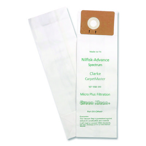 Green Klean Replacement Vacuum Bags, Fits Advance Spectrum/Clarke CarpetMaster, 10/Pack (CMASTRP)