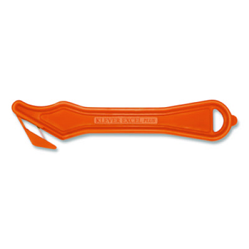 Klever Kutter Excel Plus Safety Cutter, 7" Plastic Handle, Orange, 10/Box (PLS40030G)