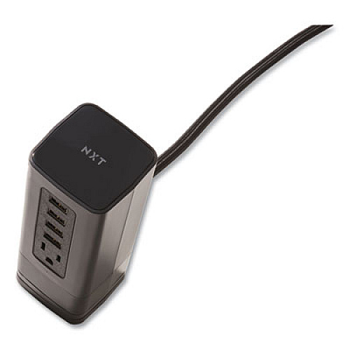 NXT Technologies Surge Protector, 1 AC Outlet, 4 USB Ports, 5 ft Cord, 900 J, Black (24429645)