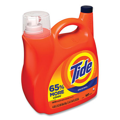 Tide HE Laundry Detergent, Original Scent, 107 Loads, 154 oz Pump Bottle (60554)