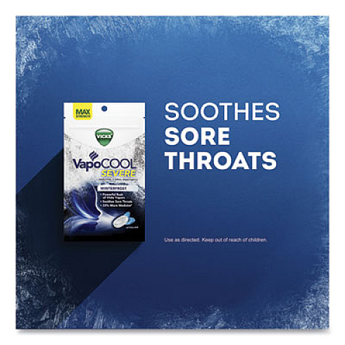 Vicks 24449453 VapoCOOL Severe Sore Throat Medicated Drops
