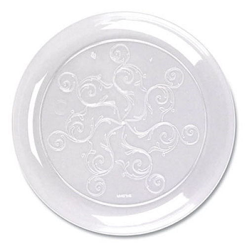 Tablemate 1023551 Savvi Serve Plastic Dinnerware with Scroll Design