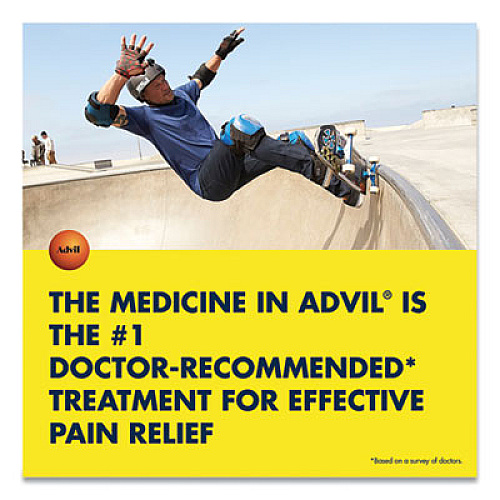 Advil Ibuprofen Ibuprofen Pain Reliever Tablets, 100/Box (015040)
