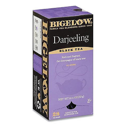 Bigelow Darjeeling Black Tea Bags, 0.08 Tea Bag, 28/Box (RCB003491)